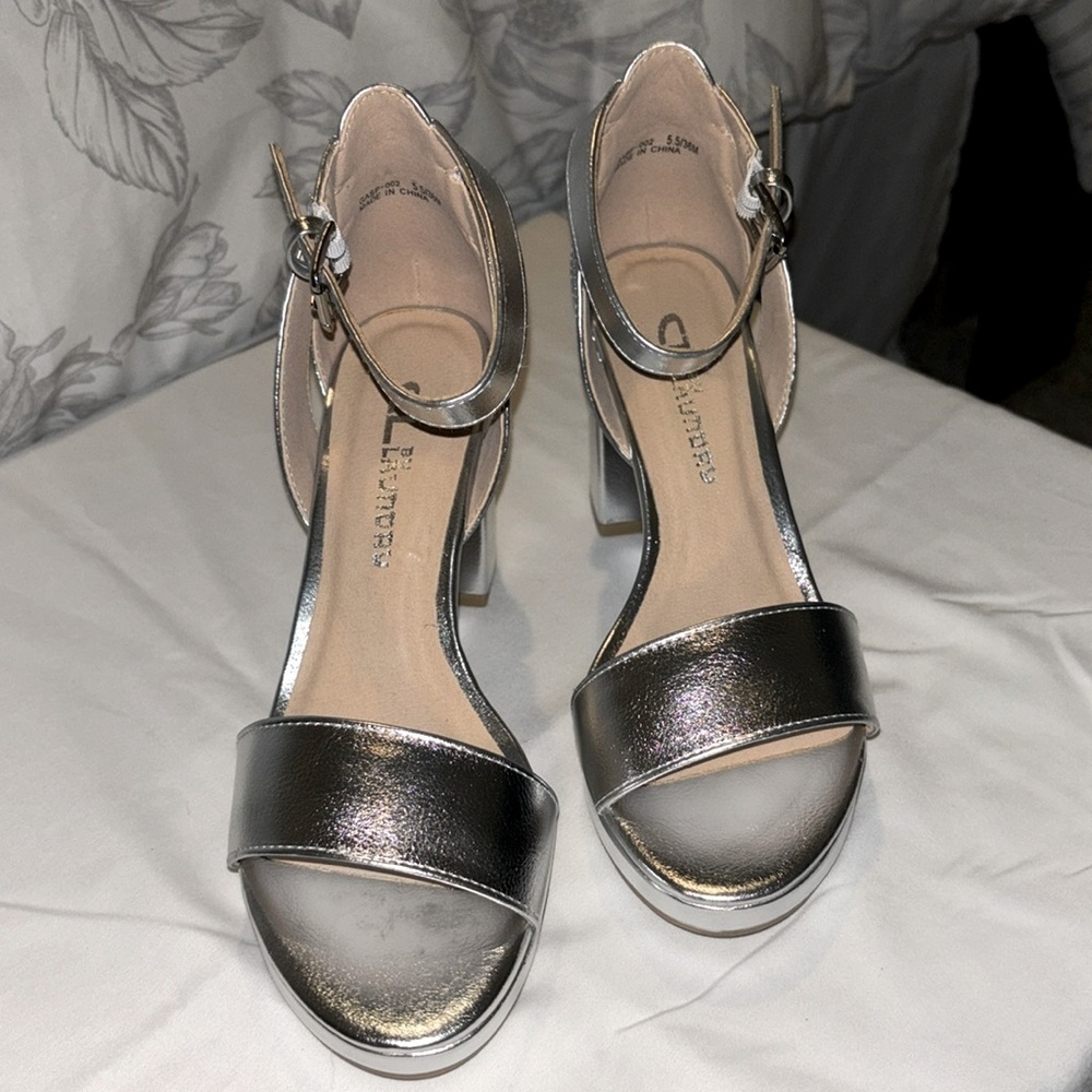 CL by Laundry Metallic Heels